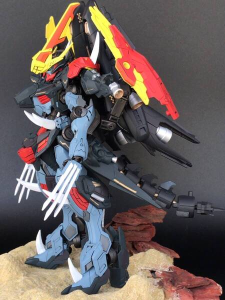 HG 1/144 ガンダムバルバトスルプス ガンプラ 完成品 改修 全塗装 オリジナル改造 ミキシング 全塗装