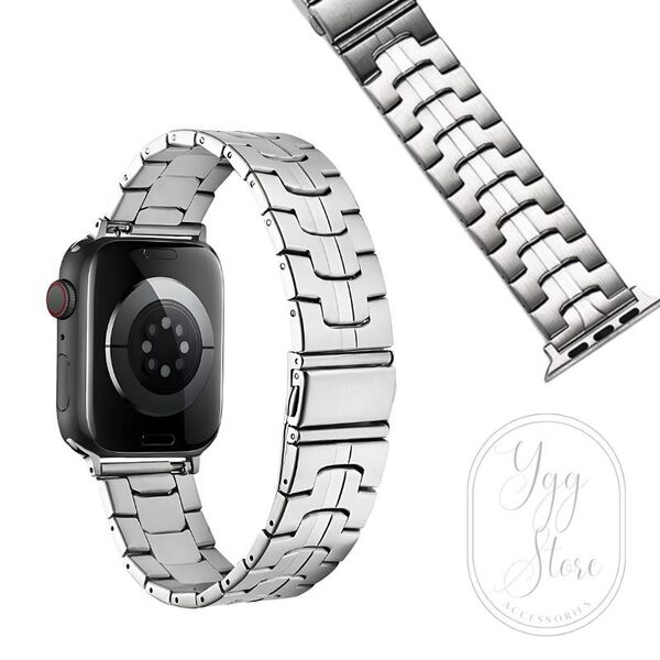 アップルウォッチ ステンレス バンド ベルト マット ツヤなし 40mm 41mm 42mm 44mm 45mm 46mm 49mm 銀 シルバー メンズ ビジネス