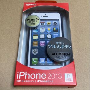 バッファロー BUFFALO BSIP13PCABK iPhoneSE iPhone5s iPhone5用 アルミバンパー ブラック