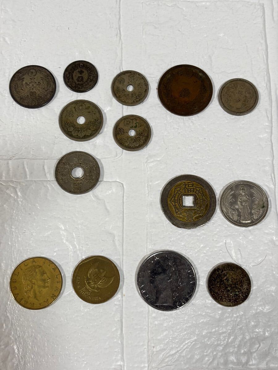 身辺整理品】送料無料1円スタート 日本古銭約1.7Kgになります