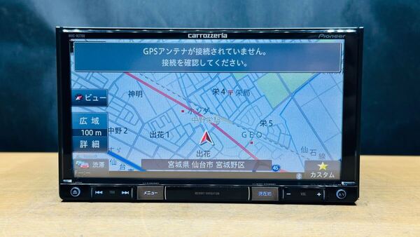 カロッツェリア carrozzeria メモリーナビ AVIC-RZ700地図データ2016年チェックok DVD CD Bluetooth フルセグ
