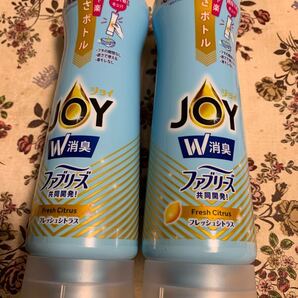 送料無料 新品未開封ジョイ食器用洗剤 逆さボトル W消臭ファブリーズ共同開発 フレッシュシトラスの香り1本正味量300ml×2本(2本売)