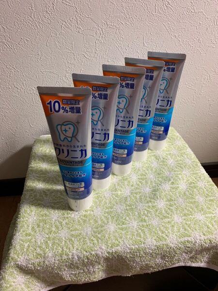 新品未使用 送料無料 クリニカアドバンテージ 薬用歯磨き粉 ソフトミントの香味 正味量1本143g×5本(5本売り)◆医薬部外品◆
