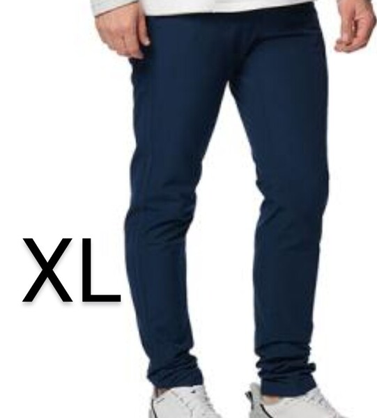 送料無料 未使用品 XL アンダーアーマー UNDER ARMOUR メンズ UAコールドギアインフラレッド テーパードパンツ ゴルフウェア ネイビー 紺