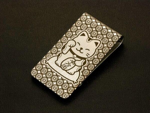 招き猫 まねきねこ マネークリップ money clip 金運上昇 開運グッズ 送料無料 競馬 競艇 競輪 オートレース パチンコ パチスロ 必勝お守り