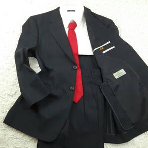 美品◎Donato Vinci スーツセットアップ ネイビー ストライプ 背抜き