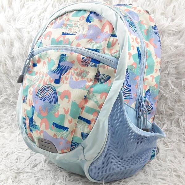 美品◎THE NORTH FACE SMALL DAY キッズ用リュック 総柄
