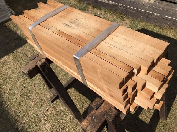 木曽ひのき角材 柾目 70~85cm×3.5cm程度×2.4cm程度 60本