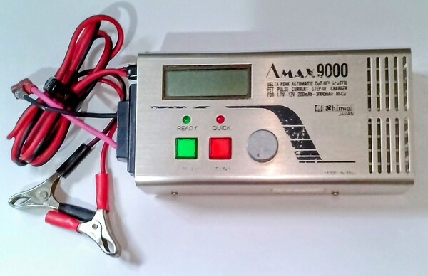 ΔデルタMAX9000充電器/ニッカド/ニッケル水素/0.5~5A/1s~10s対応/昇圧回路機能付取説付