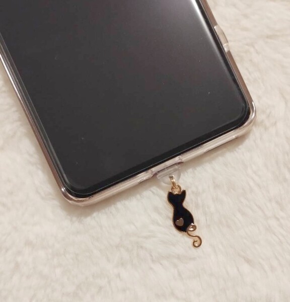 【No.62755】Chamiキーホルダー コネクタカバー チャーム付き アンドロイド Type-C