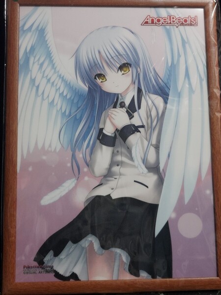 【未使用】Angel Beats! ガラガラくじ緑賞 A3クリアポスター 天使