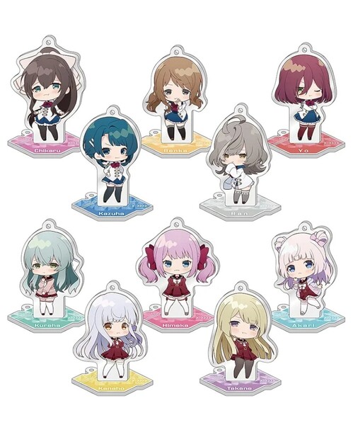【箱のみ開封】アサルトリリィトレーディング ぷくうう アクリルスタンドキーホルダーvol.2 全10種