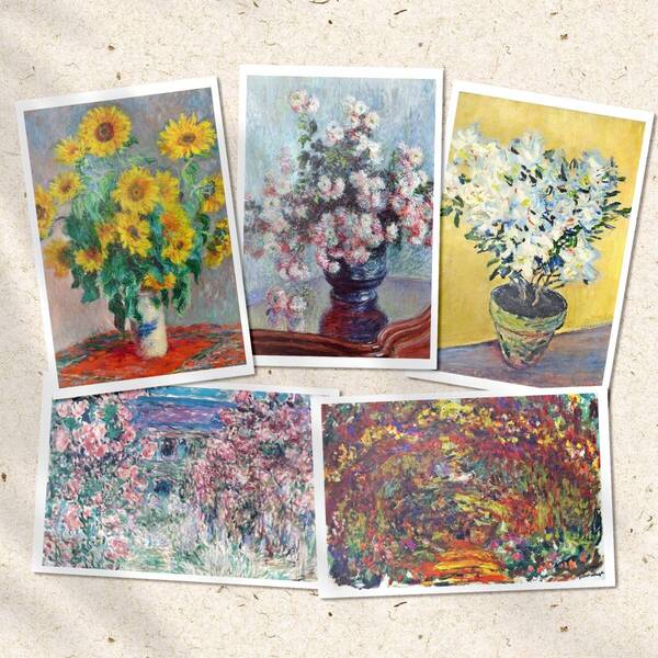 モネ『ポストカード|花/植物画』(16枚セット)