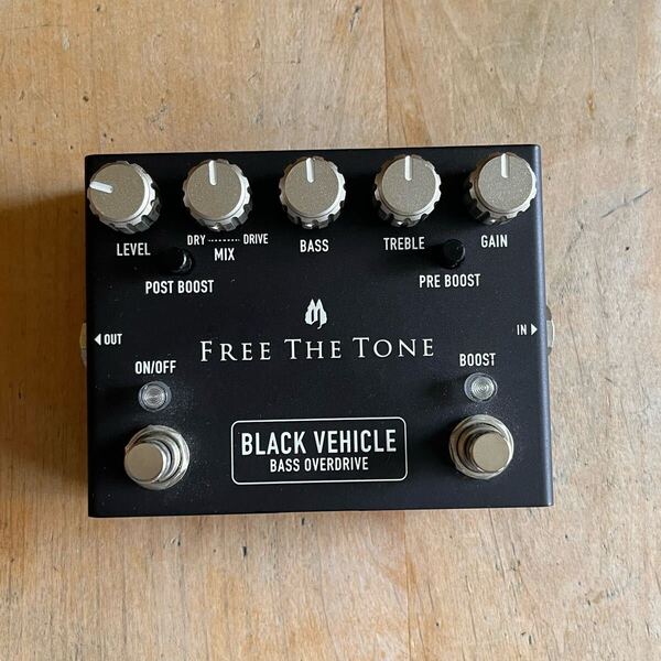 Free the Tone Black Vehicle ベースオーバードライブプリアンプ