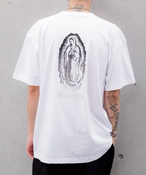 Subciety GRADATION MARIA Tシャツ マリアプリント 白 Lサイズ 綿100% GRADATION MARIA T-Shirt Virgin Print White Size L 半袖