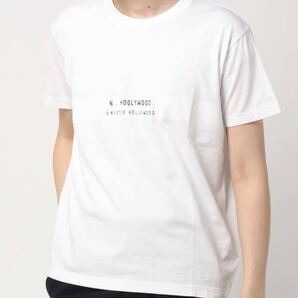 N.HOOLYWOOD 白Tシャツ ロゴプリント 日本製 MISTER HOLLYWOOD製 N. White Logo T-Shirt Made in Japan 半袖 ホワイト