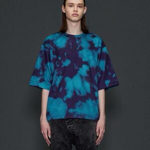 SHAREEF FOG PT Tシャツ 2 タイダイ 総柄 カットソー 日本製 青紫 Tee Size 2 Tie-Dye Pattern Made in Japan Blue Purple 半袖Tシャツ