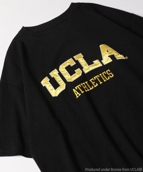 FREAK’S STORE×UCLA ATHLETICS刺繍Tシャツ Lサイズ ブラック 別注 Embroidered Tee L Black Exclusive 半袖Tシャツ