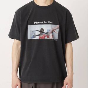 Jean-Luc Godard Pierrot Le Fou Tシャツ L 黒 映画プリント 24SS 綿100% T-Shirt L Black Movie Print 24SS 100% Cotton 半袖 加工