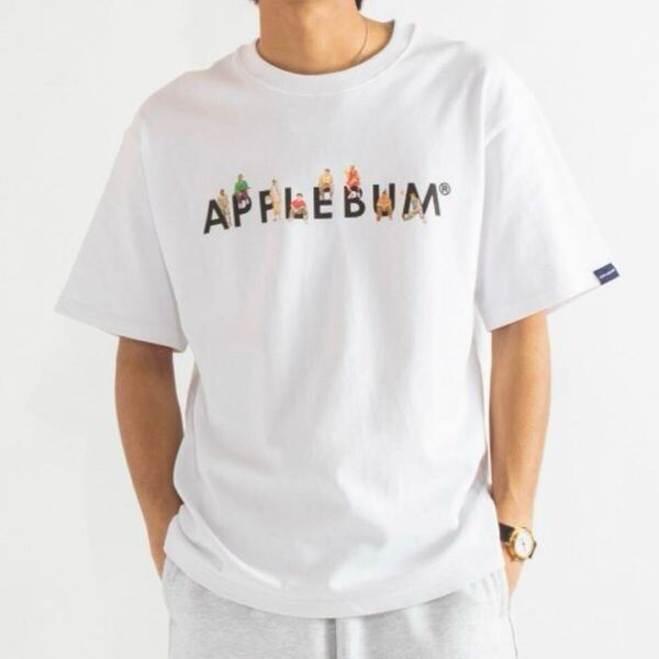 APPLEBUM アップルバム ロゴプリント Tシャツ 白 XL 綿100% Logo Print White T-shirt 100% Cotton XL 半袖