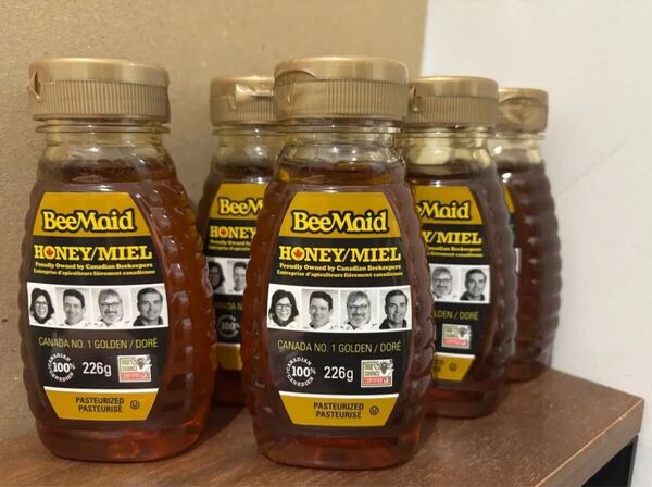 BeeMaid ハニー 6個セット1本あたり 226gカナダ人気メーカー 生はちみつ BeeMaid Honey 6-Pack (226g per bottle) Raw Honey