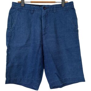 美品 BLUE BLUE JAPAN インディゴリネンショーツ Mサイズ 日本製 Indigo Linen Shorts M Size Made in Japan ハーフパンツ