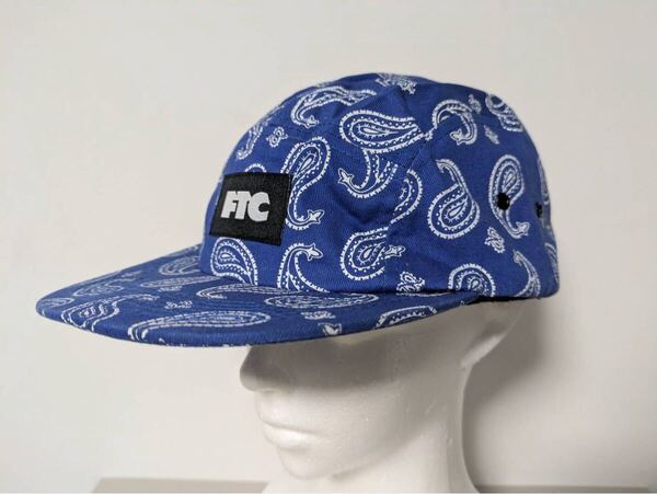 FTC ペイズリー柄ジェットキャップ 青 コットン100% FOR THE CITY FTC Paisley Jet Cap Blue Cotton 100% FOR THE CITY 帽子