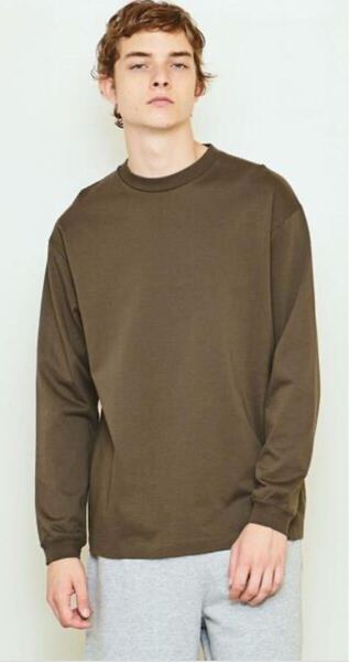 UNITED ARROWS & SONS 長袖Tシャツ Sサイズ 日本製 カーキ系 コットン100% Long Sleeve Tee Khaki Size S Made in Japan 100% Cotton