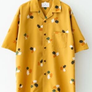 URBAN RESEARCH Sonny Label セオα 総柄シャツ M 吸水速乾 イエロー系 Graphic Shirt M Quick Dry Yellow 半袖