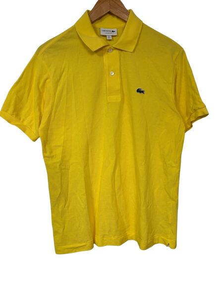 ラコステ L1212 鹿の子 ポロシャツ イエロー 日本製 メンズ FR4 USM LACOSTE Pique Polo Shirt Yellow Made in Japan Men’s FR4 USM 半袖
