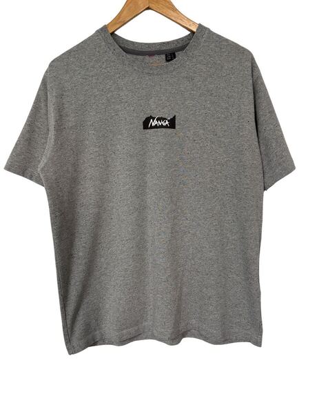 NANGA ECO HYBRID ロゴTシャツ グレー Lサイズ 半袖 シンプルアウトドア 半袖 Logo T-Shirt Gray L Short Sleeve Outdoor Simple
