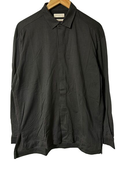 TOMORROWLAND Suvin cotton シャツ S 日本製 ブラック WS018CU TOMORROWLAND Suvin Cotton Shirt S Made in Japan Black WS018CU 長袖