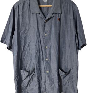 Paul Smith LOUNGEWEAR 半袖シャツ L マルチストライプ刺繍 グレー系 S/S Shirt L Gray with Stripe Embroidery オープンカラー