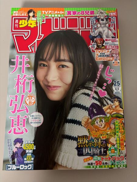 週刊少年マガジン 2024年6月5日号 井桁弘恵 グラビア8P掲載 Weekly Shonen Magazine June 5, 2024 Issue - Hiroe Igeta Cover