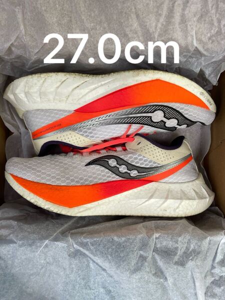走行距離50km程度 サッカニー エンドルフィンプロ4 saucony endorphin pro 4 27.0cm