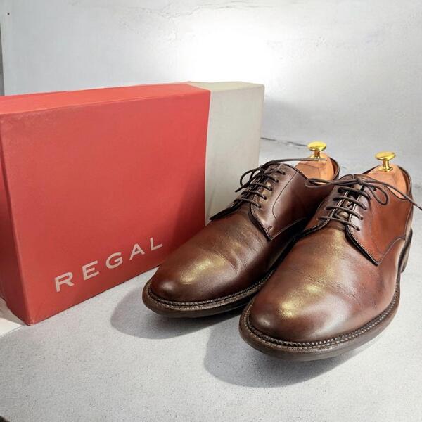 REGAL〈04DR〉革靴GORE-TEX(26)ビジネスシューズ 外羽根 濃茶