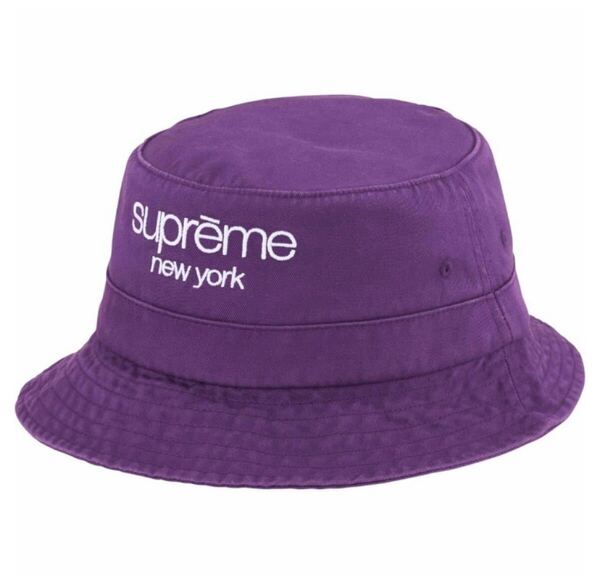 Supreme Chino Twill Crusher パープル S/Mサイズ シュプリーム チノツイルクラッシャー ハット バケットハット バケハ