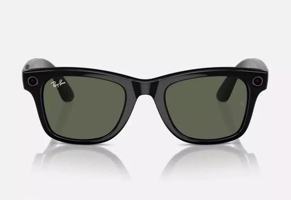 新品未使用 Ray-ban meta レイバン×メタ サングラス sunglass RW4006 Wayfarer G15グリーン シャイニーブラック メンズ ユニセックス