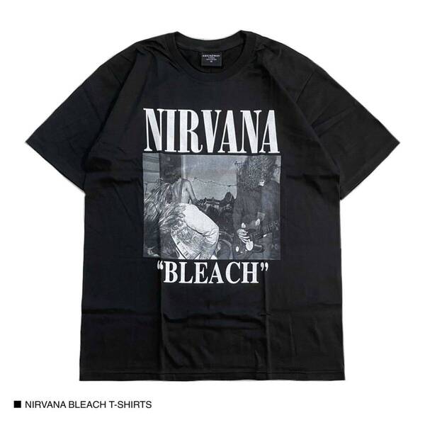 ラスト1点 NIRVANA ニルヴァーナ ブラック Lサイズ 半袖 Tシャツ ロック バンドT カート コバーン