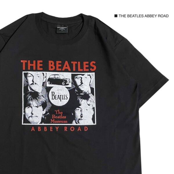 THE BEATLES ビートルズ Lサイズ 半袖 Tシャツ ロック バンドT ブラック