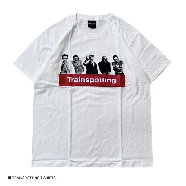 トレインスポッティング ホワイト Lサイズ 半袖 Tシャツ 映画 ムービーT T-shirt