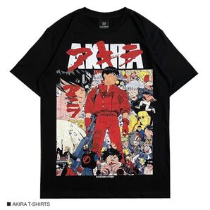 AKIRA アキラ Lサイズ 半袖 Tシャツ アニメ 映画 ムービーT ブラック Tee
