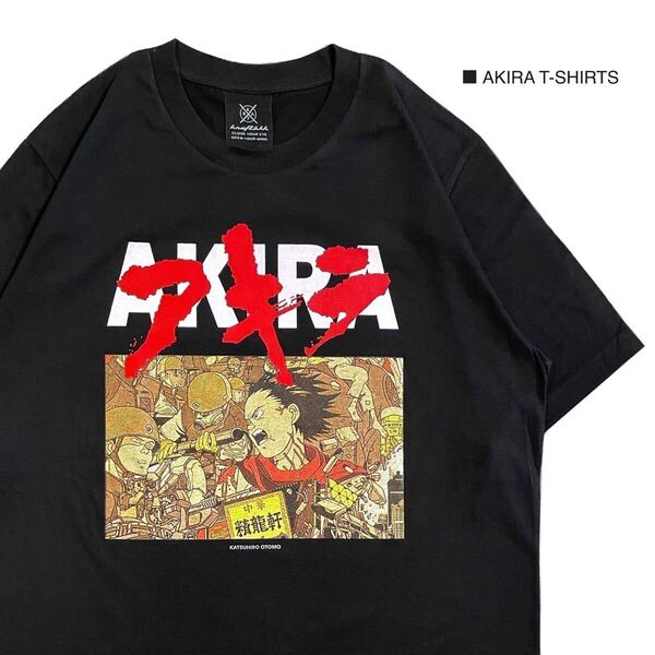 AKIRA アキラ black Lサイズ 半袖 Tシャツ アニメ 映画 漫画 ムービーT バンドT