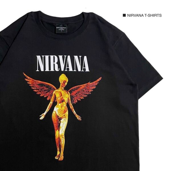 NIRVANA ニルヴァーナ Mサイズ 半袖 Tシャツ ロック バンドT カートコバーン