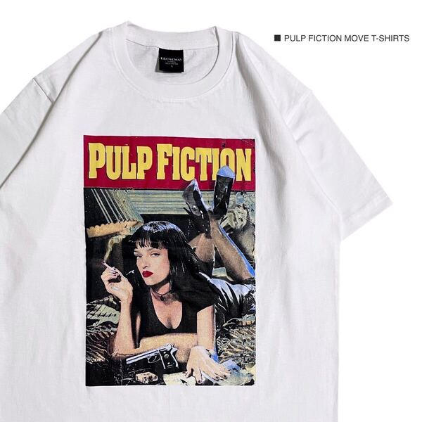 Pulp fiction パルプフィクション XL 半袖 Tシャツ 映画 ムービーT タランティーノ Tee