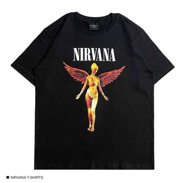 NIRVANA ニルヴァーナ Lサイズ 半袖 Tシャツ ロック バンドT カートコバーン
