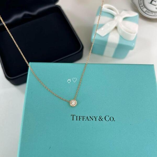 送料無料 ティファニー ソレストダイヤモンドネックレス ペンダント k18ローズゴールド 現行販売品 TIFFANY&Co.