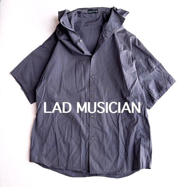 LAD MUSICIAN ラッドミュージシャン 半袖シャツ 半袖 シャツ トップス 42 S オープンカラー