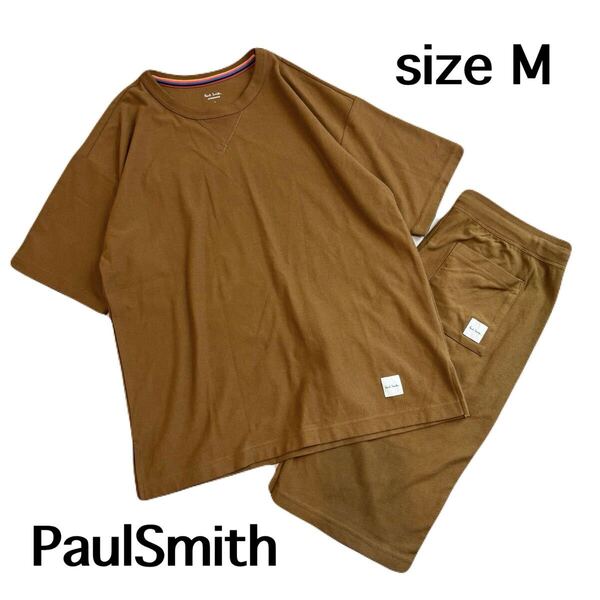PaulSmith ポールスミス アンダーウェア セットアップ Tシャツ ルームウェア ハーフパンツ 半袖 カットソー メンズ M