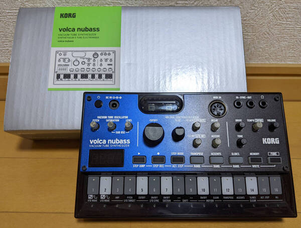 【即決 送料無料】KORG volca nubass VACUUM TUBE SYNTHESIZER (コルグ アナログ シンセサイザー 真空管 Nutube搭載